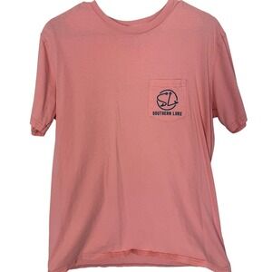 SALE Southern Lure Graphic T-Shirt Mens L Salmon Fishing Great‎ Catch Back Print